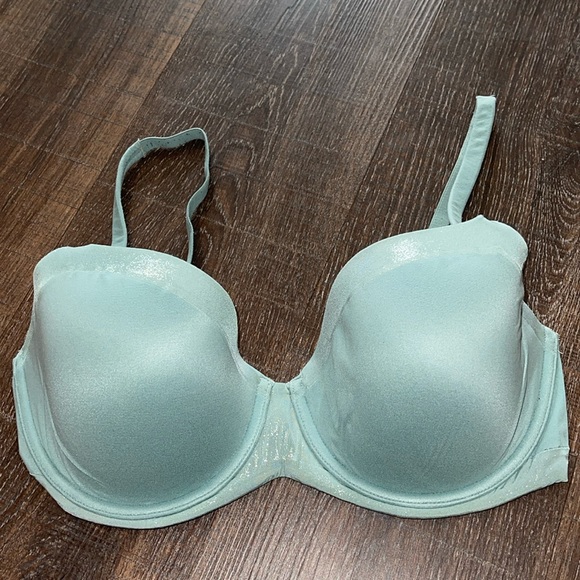 Victoria's Secret Other - Victoria’s secret Bra 34DD Green Blue Lined Demi Style